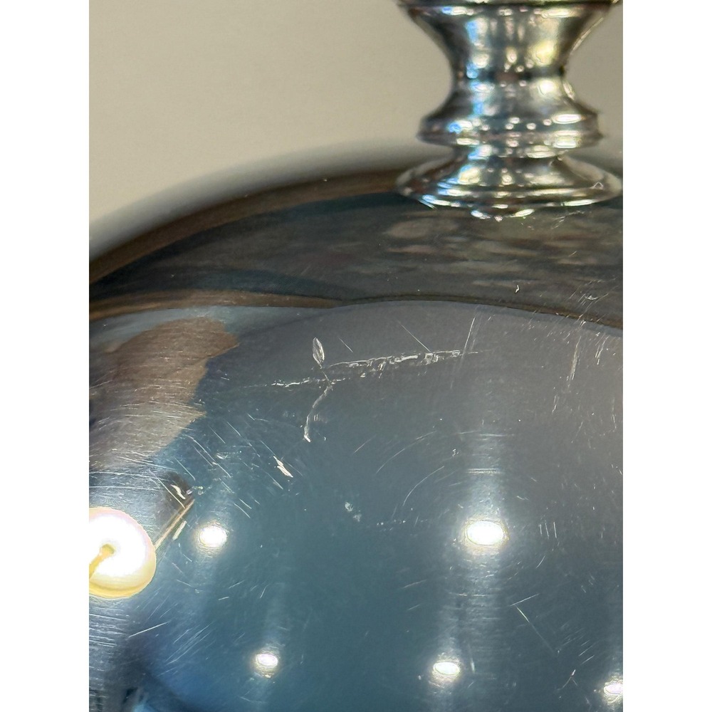 Vintage Silverplate Butter Dish with Glass Insert • Covered Butter Server - Picture 15 of 16